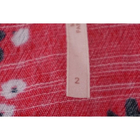 Free People Dress Women 2‎ Red Black Floral Twisted Waisted Pockets Boho Chic - Picture 10 of 12